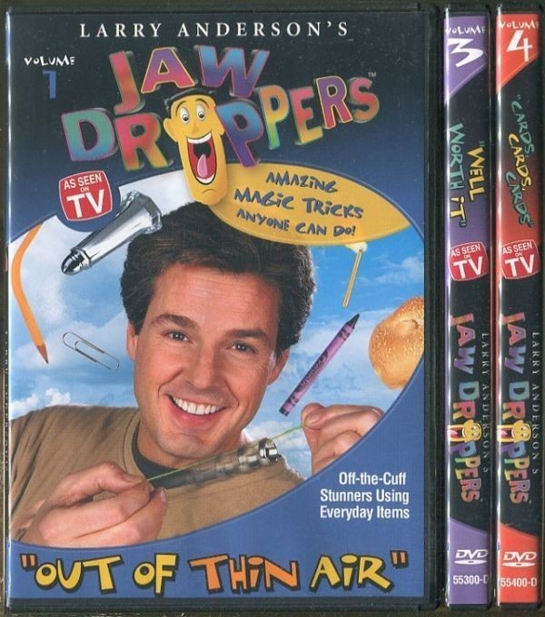 【傷や汚れあり】1979 中古DVD 海外盤 吹替・字幕なし 不揃い3本セット ジョードロッパーズ JAW DROPPERS 手品 カード