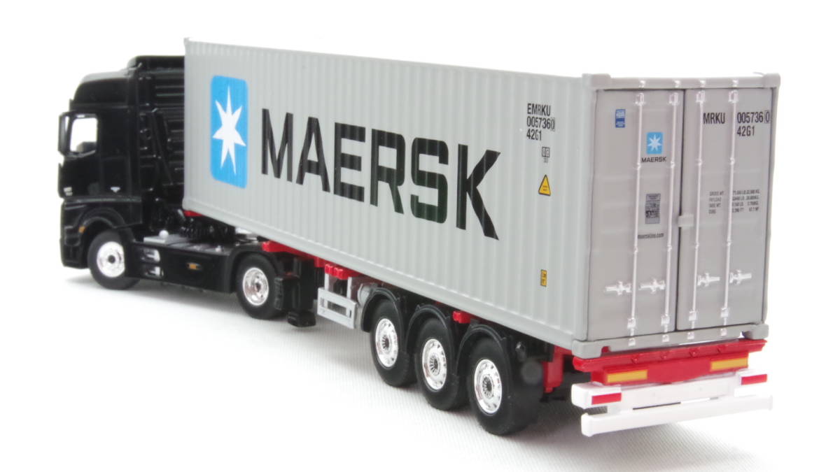 MINIGT 1/64 メルセデスベンツ アクトロス 40fコンテナMAERSK