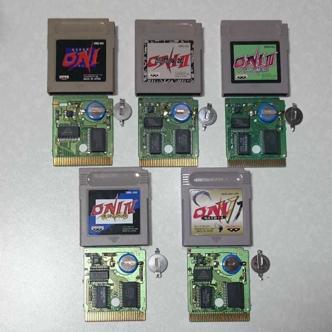 ゲームボーイソフト　ONI2   ONI3   ONI4 ONI ONI2 ONI3 ONI4 オニ 4本セット GB - メルカリ