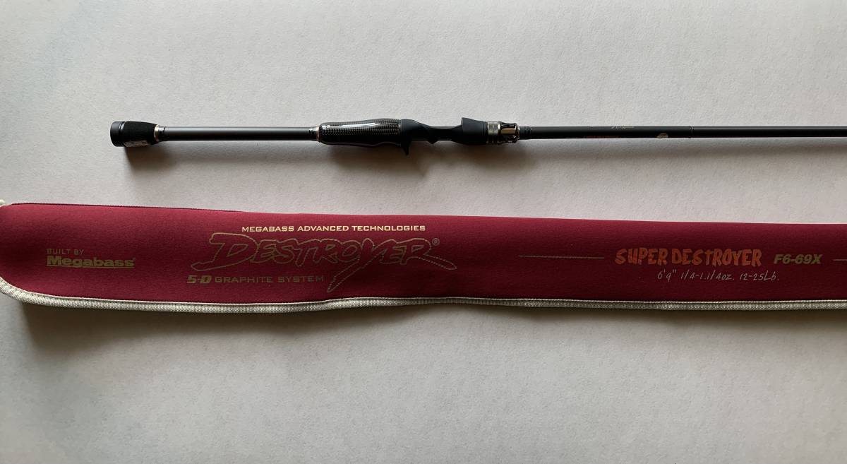 Megabass Super Destroyer F6-69X バスロッド メガバス☆初期型