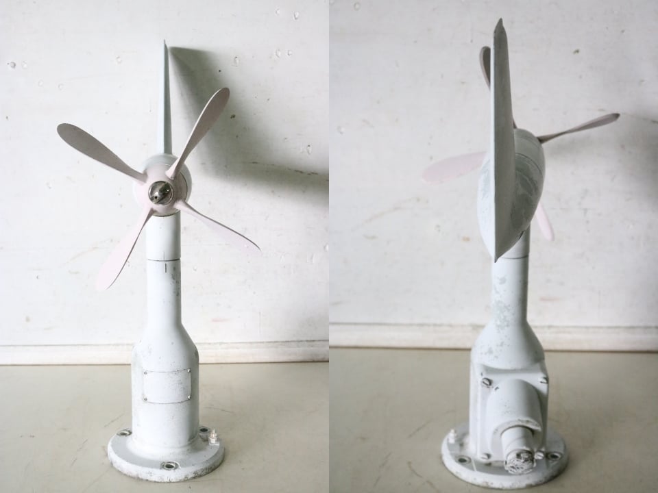 TB526小ぶりな飛行機型風向風速計◇風量計/風向計/風車型/プロペラ ...