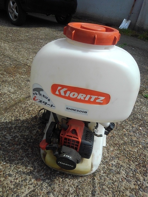 エンジン掛ります 共立 SHRE500B 背負動力噴霧器 タンク 15L 背負式 動 