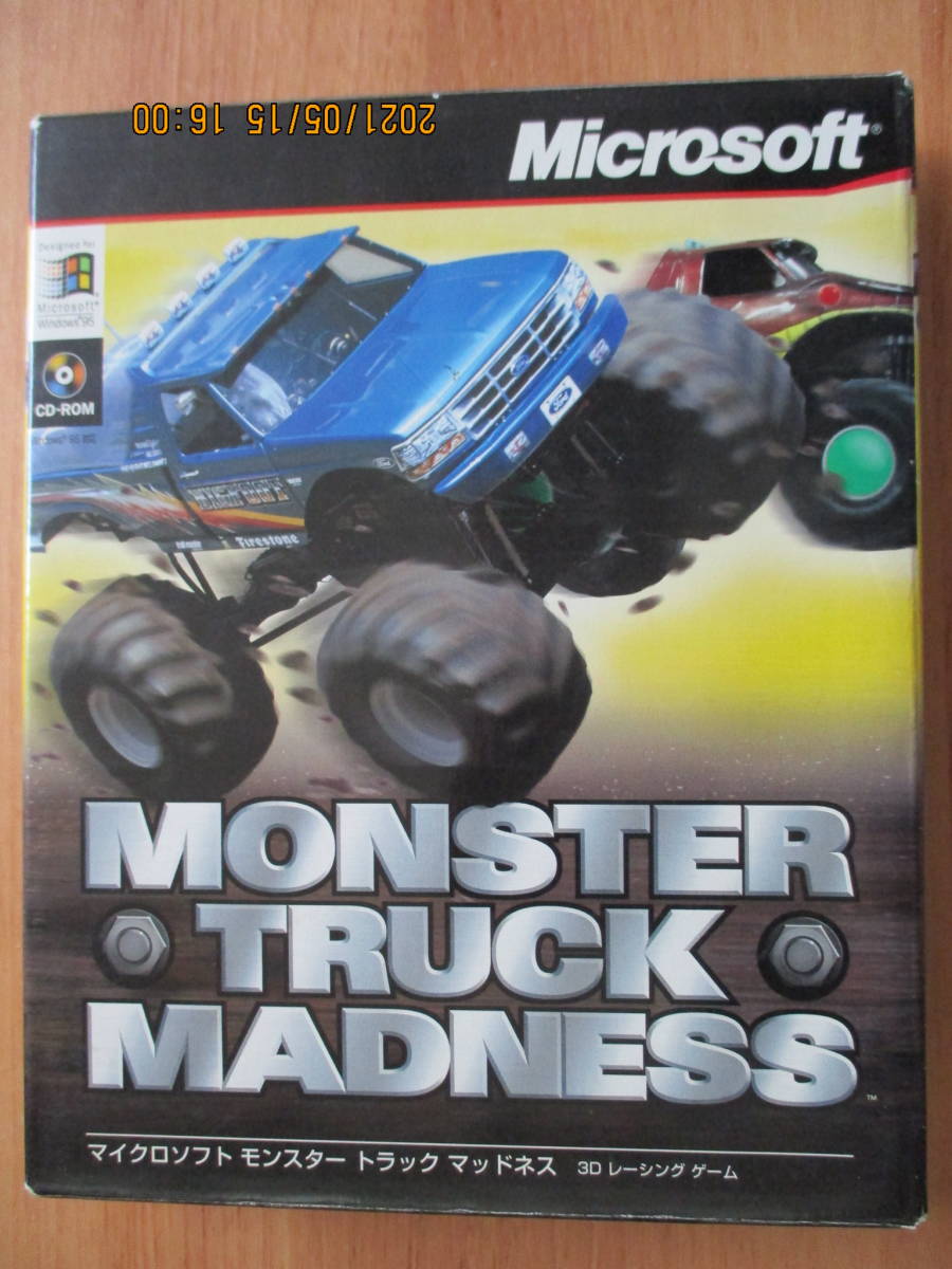 Windows 95用ゲーム Microsoft Monster Truck Madnessマイクロソフトモンスタートラック 3dレーシングゲーム Cd Rom 中古品 の落札情報詳細 ヤフオク落札価格情報 オークフリー スマートフォン版