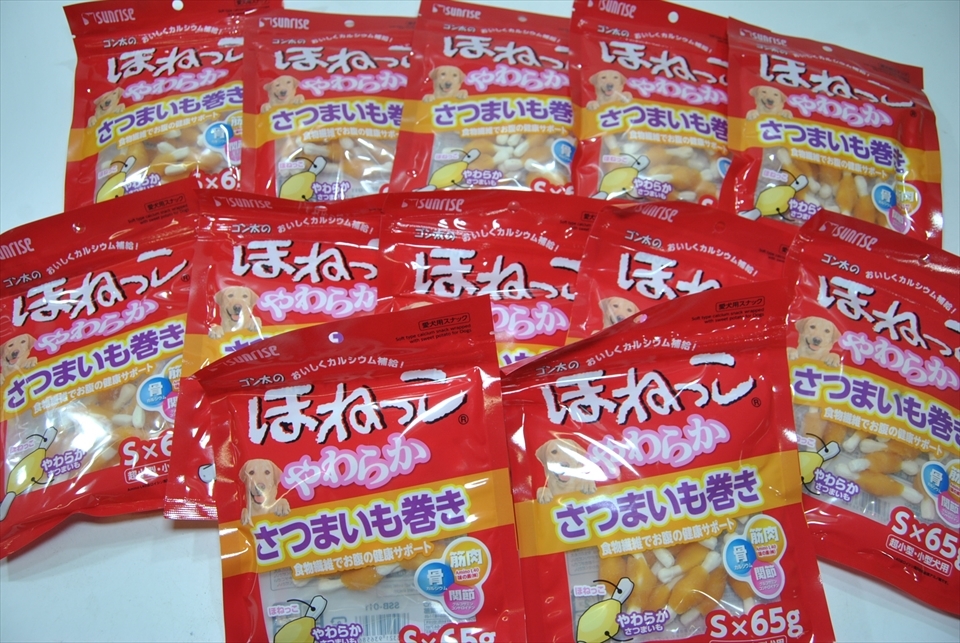 新品 Dm 6586 1円 大人気 犬 おやつ サンライズ ほねっこ やわらかさつまいも巻 65g 12袋 まとめ売り の落札情報詳細 ヤフオク落札価格情報 オークフリー スマートフォン版
