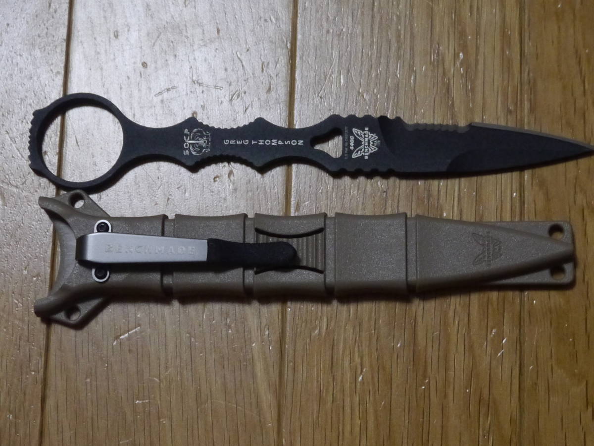 ベンチメイド、SOCPダガー本物！早い者勝ち BENCHMADE SOCP SPEAR POINT (COMBO EDGE) レビュー | 現代戦技