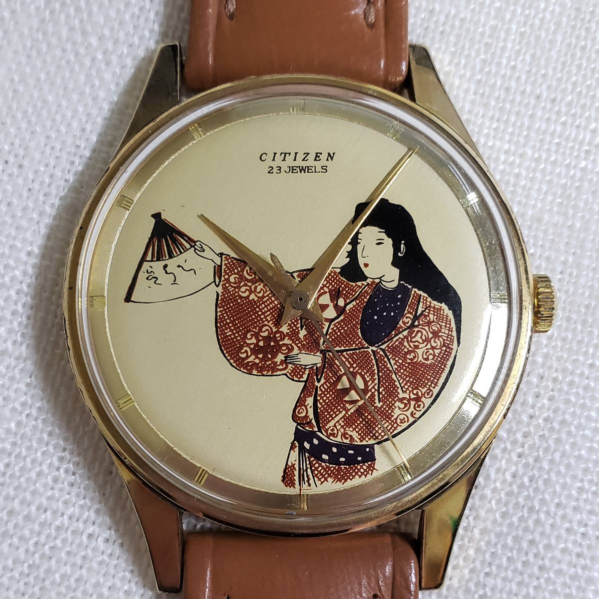 浮世絵文字盤 シチズン ハイライン CITIZEN HI LINE 23石の落札情報