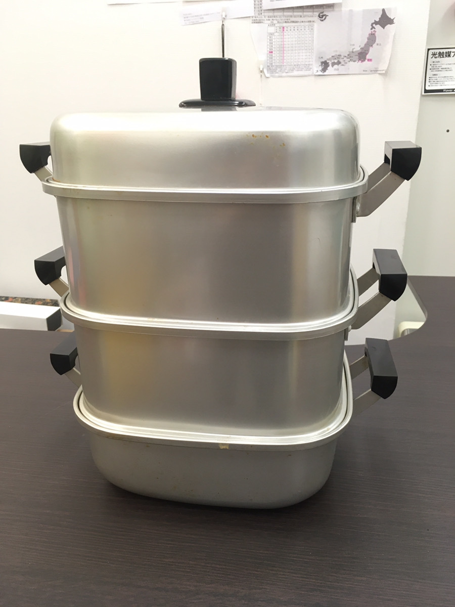 三協アルミ セイロ アルミ製 2段 蒸し鍋 両手鍋 30cm せいろ 美品