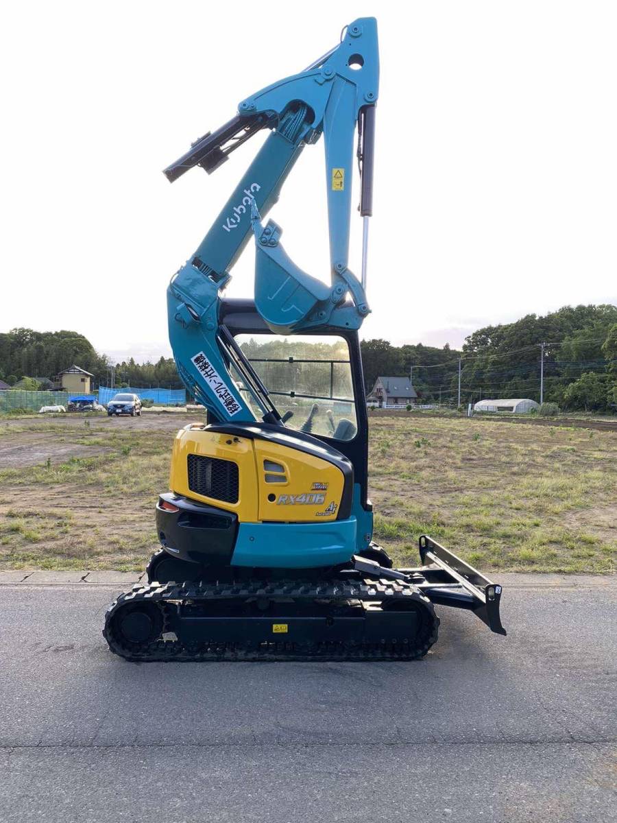 【千葉県発】2011年式クボタRX-406ユンボ★クレーン付★0.9t★1536h★4Wayマルチ★倍速★ゴムクローラ新品★Ai★塗装★現車 ...
