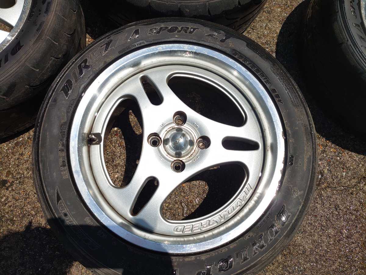 RAYS マツダスピードMS01R  デリンテDH2走行1500キロ（9.5部山） RAYS マツダスピードMS01R デリンテDH2走行1500キロ（9.5部山）