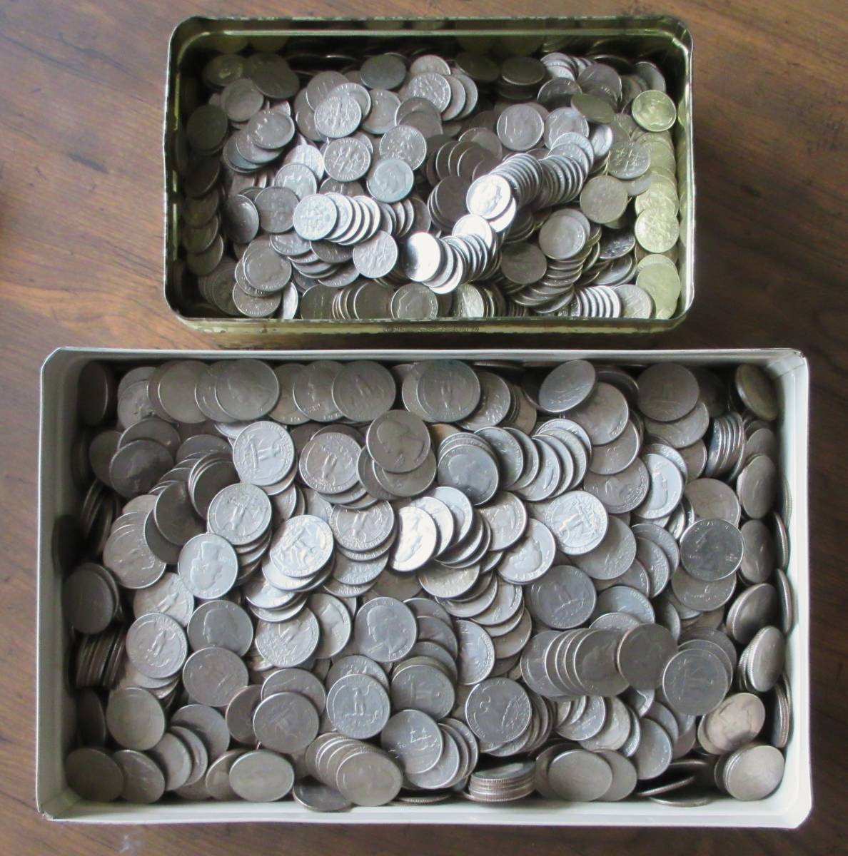 アメリカコインまとめて 11 7kg 合計505ドル 25セント 1460枚 10セント 1400枚 検索ワード 現行硬貨 両替 Usd の落札情報詳細 ヤフオク落札価格情報 オークフリー スマートフォン版