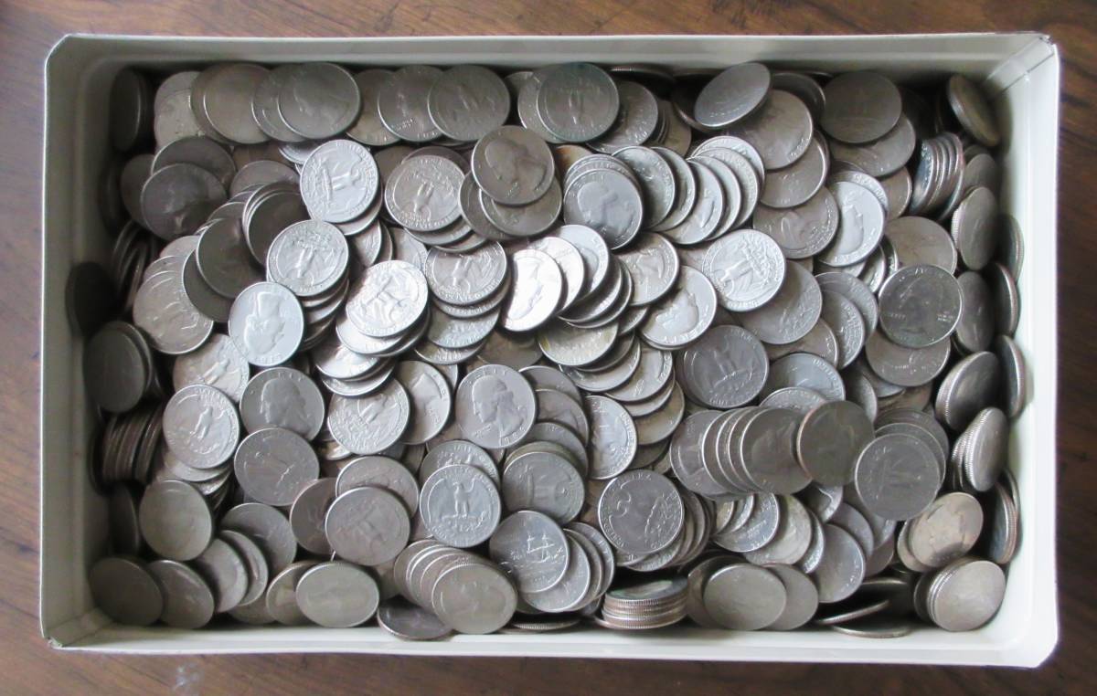 アメリカコインまとめて 11 7kg 合計505ドル 25セント 1460枚 10セント 1400枚 検索ワード 現行硬貨 両替 Usd の落札情報詳細 ヤフオク落札価格情報 オークフリー スマートフォン版