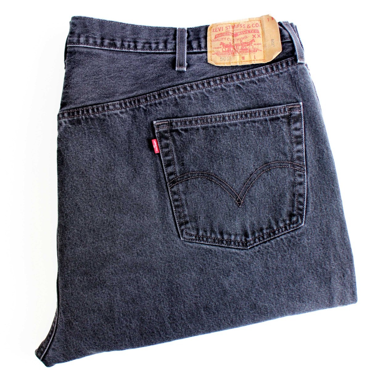 即決☆リーバイス 550☆W38 ストレートジーンズ Levis くろ