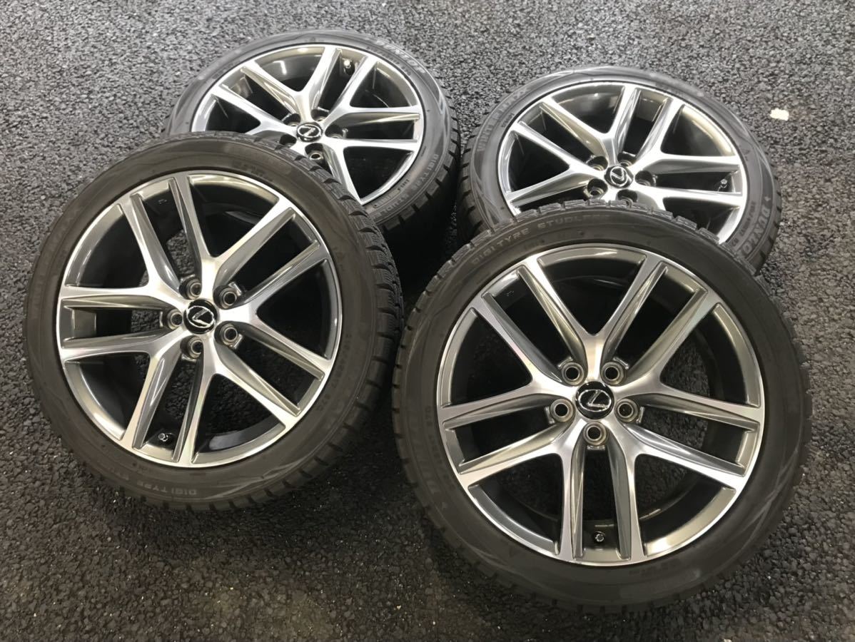 レクサスCT200h Fスポーツ純正17インチ タイヤホイールセット LEXUS CT200h F SPORT 純正ホイール17×7J 215/45R17 スタッドレス