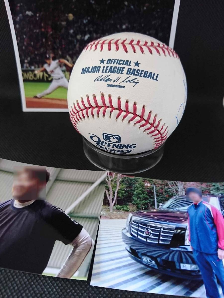 新品】松坂大輔 MLB2008日本開幕 公式公認試合球 直筆サインボール