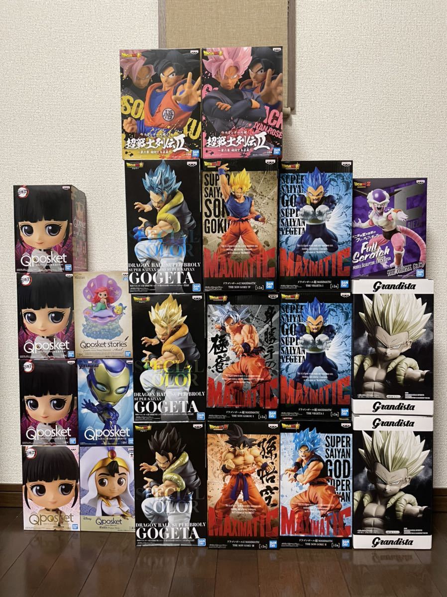 ドラゴンボールフィギュア 鬼滅の刃 Qposket 超戦士列伝 グランディスタ 栗花落カナヲ 悟空 ベジータ 等 22体セット まとめ売り の落札情報詳細 ヤフオク落札価格情報 オークフリー スマートフォン版