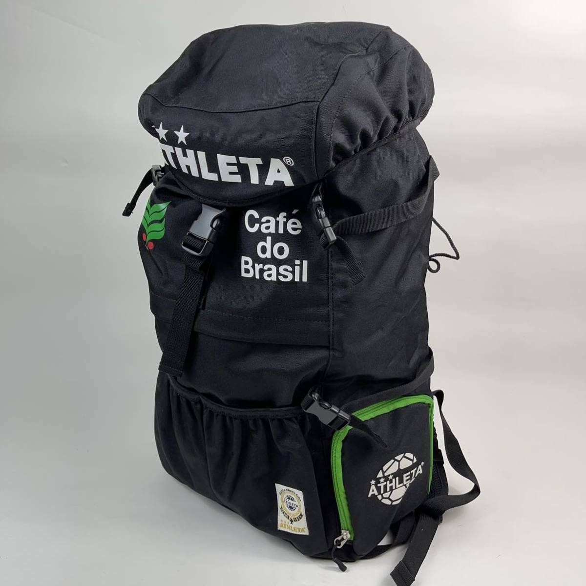 Athleta バックパック 大容量リュック Cafe Do Brasil スポーツバッグ 機能性抜群 ブラック の落札情報詳細 ヤフオク落札価格情報 オークフリー スマートフォン版