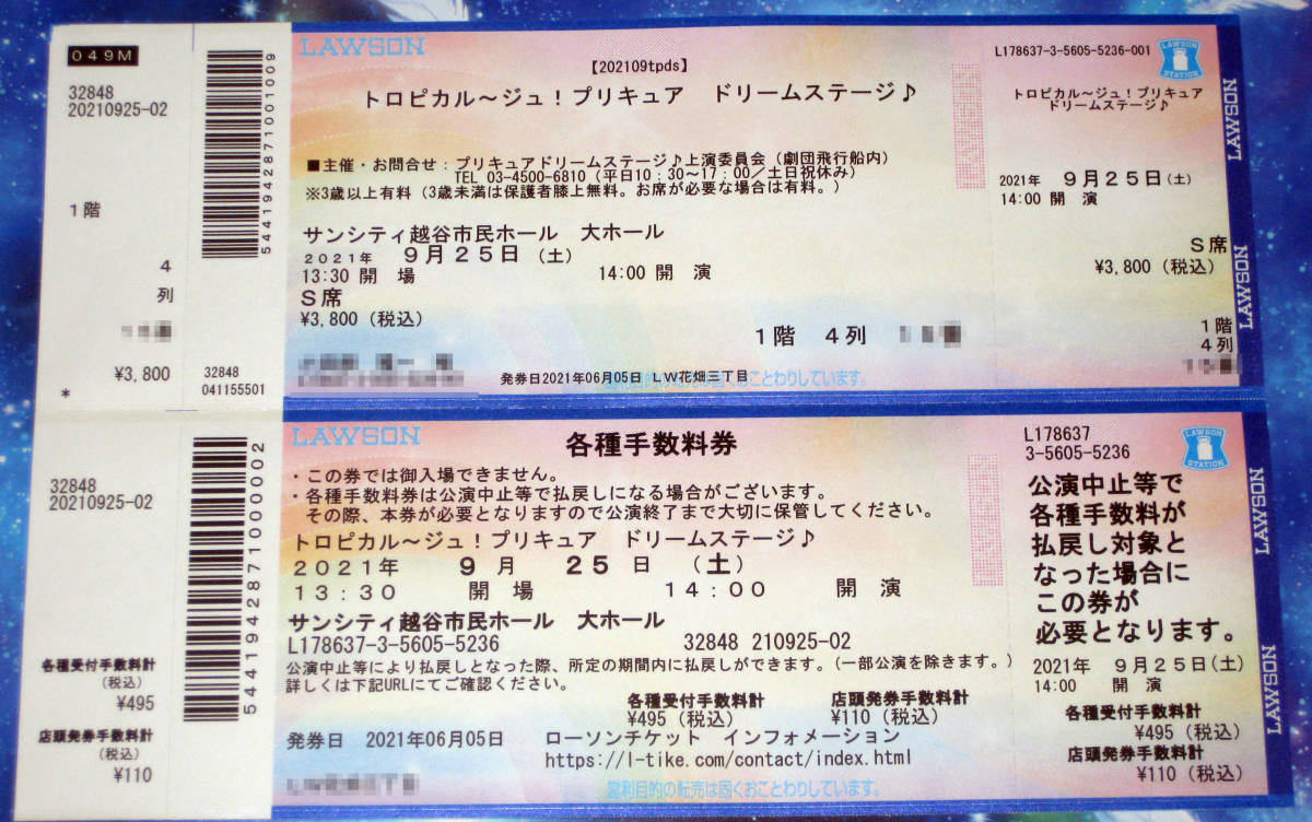 数量限定 トロピカル ジュ プリキュア ドリームステージ 越谷 S席 9 14時 初売りセール Livewithdrug Com