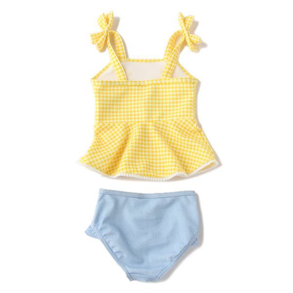 Petit Main プティマイン ギンガム花モチーフタンキニ水着 ラッシュガード レモンイエロー ホワイト 100サイズ 女の子 送料無料 の落札情報詳細 ヤフオク落札価格情報 オークフリー スマートフォン版