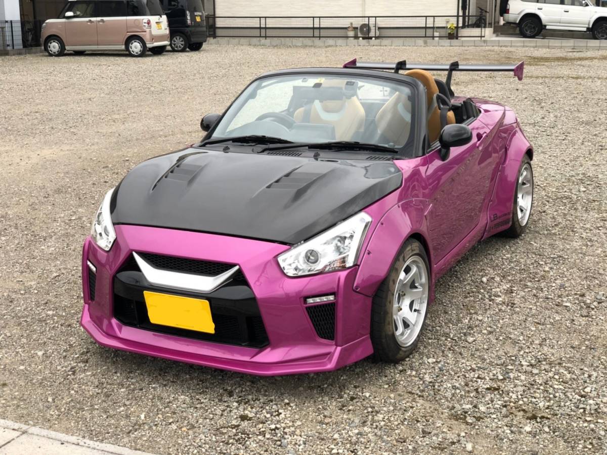 ダイハツ コペン Lbwk Gt K カーボンボンネット オーバーフェンダー Blitz 車高調 ナビ スマートキー シートヒーター 検2年付き の落札情報詳細 ヤフオク落札価格情報 オークフリー スマートフォン版