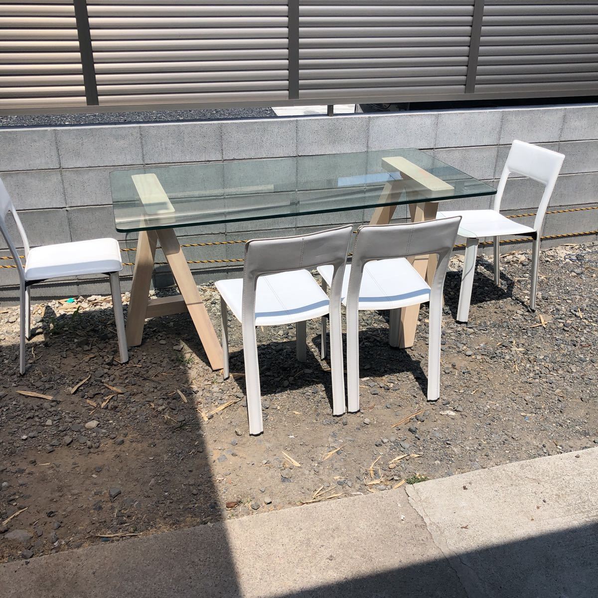 Francfranc EFFA ダイニングテーブル1600 送料込み Francfranc】EFFA ダイニングテーブル 1600 & チェア2脚