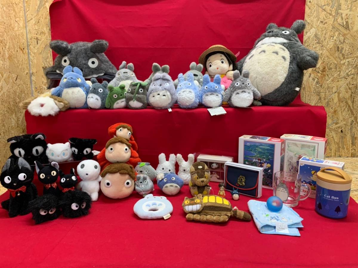 スタジオジブリ となりのトトロ 魔女の宅急便 崖の上のポニョ ハウルの動く城 まっくろくろすけ ネコバス ジジ まとめ ぬいぐるみ の落札情報詳細 ヤフオク落札価格情報 オークフリー スマートフォン版
