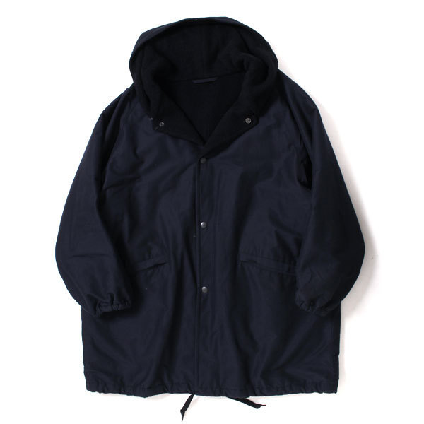 COMOLI 20AW コットンシルクフーデッドコート COMOLI 20AW