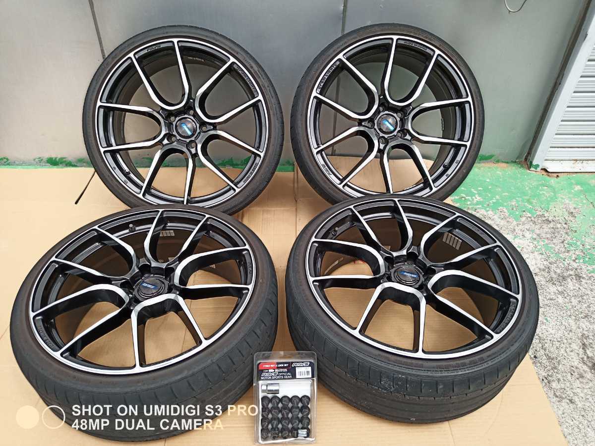 RAYZ グラムライツアズール 20インチ 4本セット 57ANA