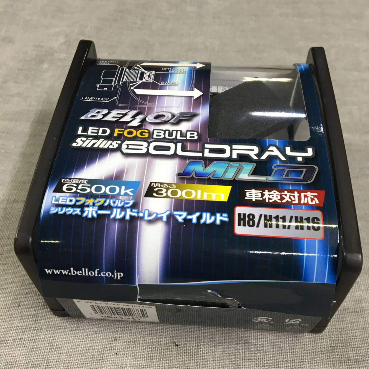 【目立った傷や汚れなし】現状品 BELLOF(ベロフ) フォグランプ LED H8/H9/H11 6500K