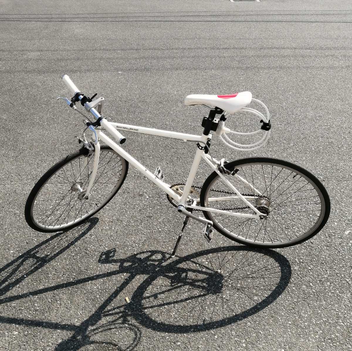 【傷や汚れあり】【福岡】TOKYOBIKE SS トーキョーバイク スポーツバイク 自転車 シングルスピード シングルギア クロスバイクの落札