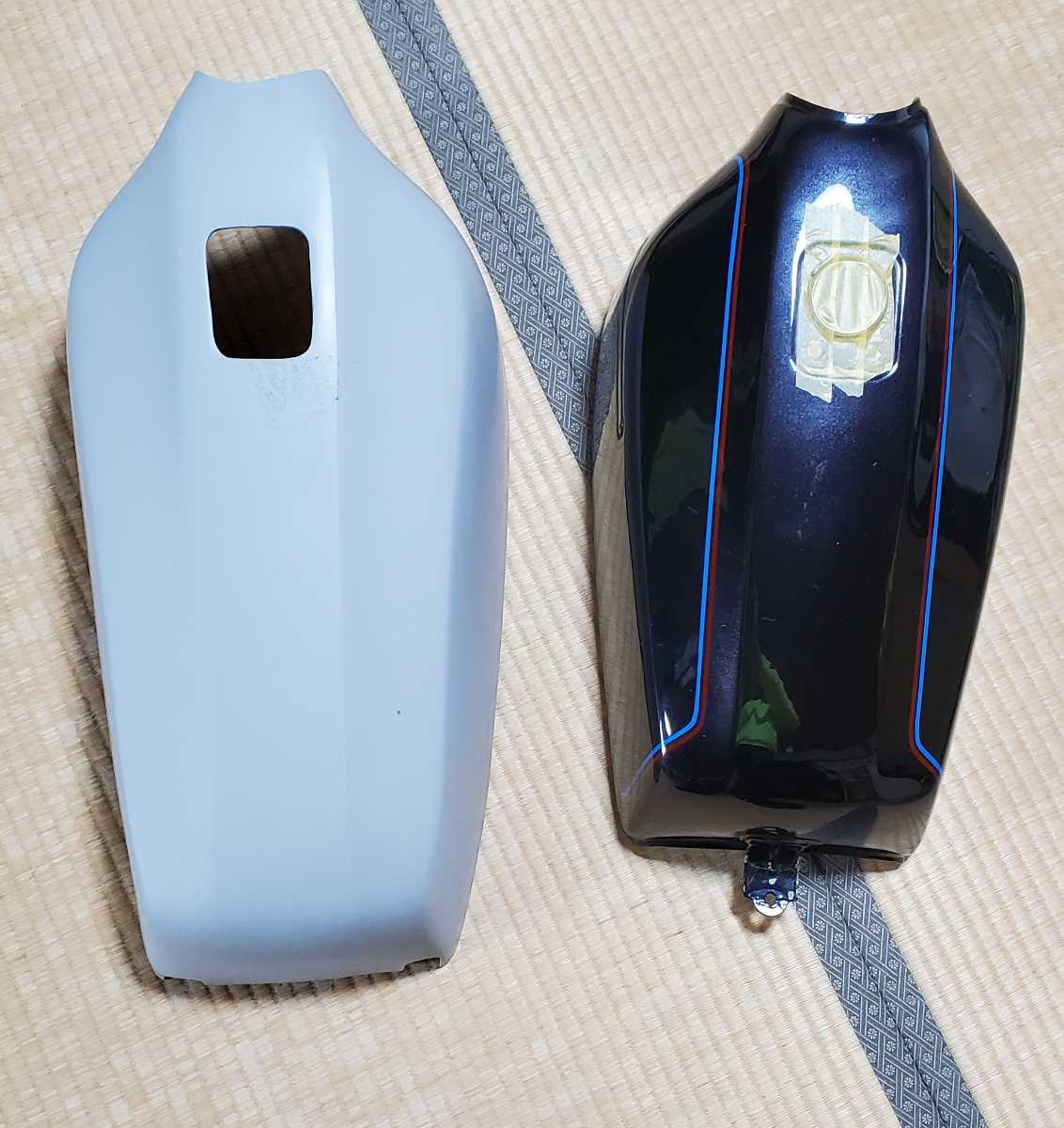 z400fx 550fx ロングタンクカバー　エンド部純正高さ同等設計　カフェ z400fx 550fx ロングタンクカバー エンド部純正高さ同等設計