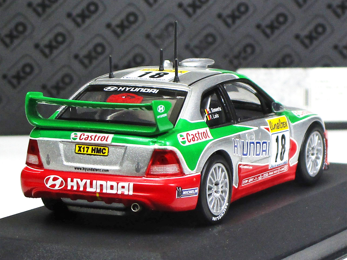 やや傷や汚れあり】イクソ◇ヒュンダイ・アクセントWRC.EVO2◇1/43の