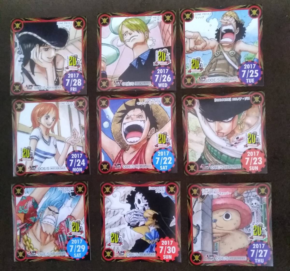 ☆ワンピース ONE PIECE 1000LOGS 扉絵ブロマイド ジャンプ