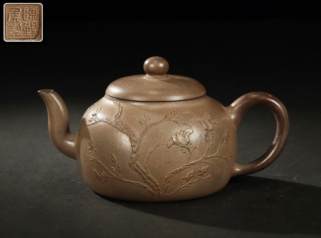 中国古美術品　急須　紫砂茶器 「李昌鴻」在銘 中国古美術品急須紫砂茶器 「李昌鴻」在銘