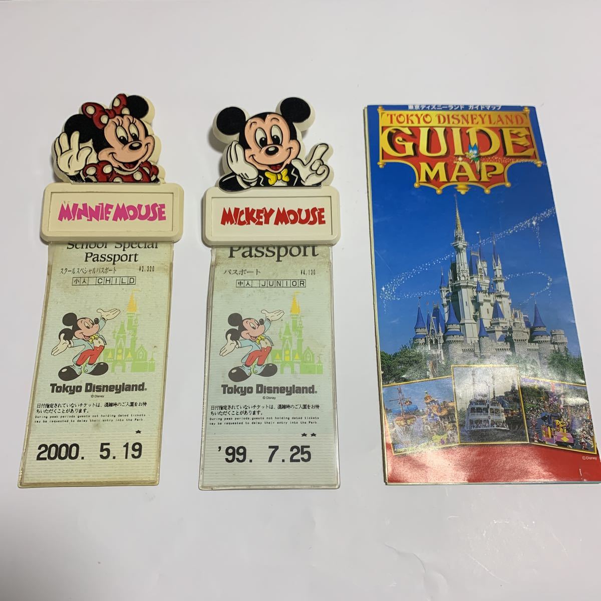 傷や汚れあり】東京ディズニーランド 昭和レトロ 当時物 パスポート