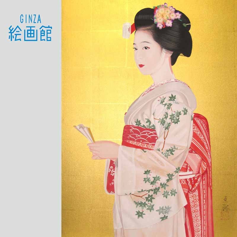 加藤　晨明、佳つ乃　京大和にて　素描、希少画集画、人物画、美人画、人気作家 加藤 晨明、佳つ乃 京大和にて 素描、希少画集画、人物画、美人