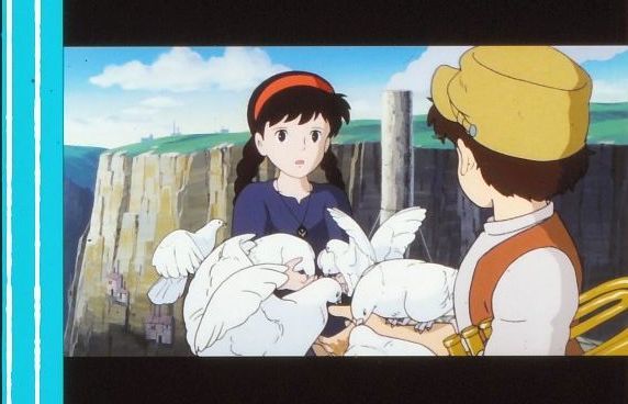 天空の城ラピュタ 35mmフィルム 連続5コマ 横沢啓子 シータ