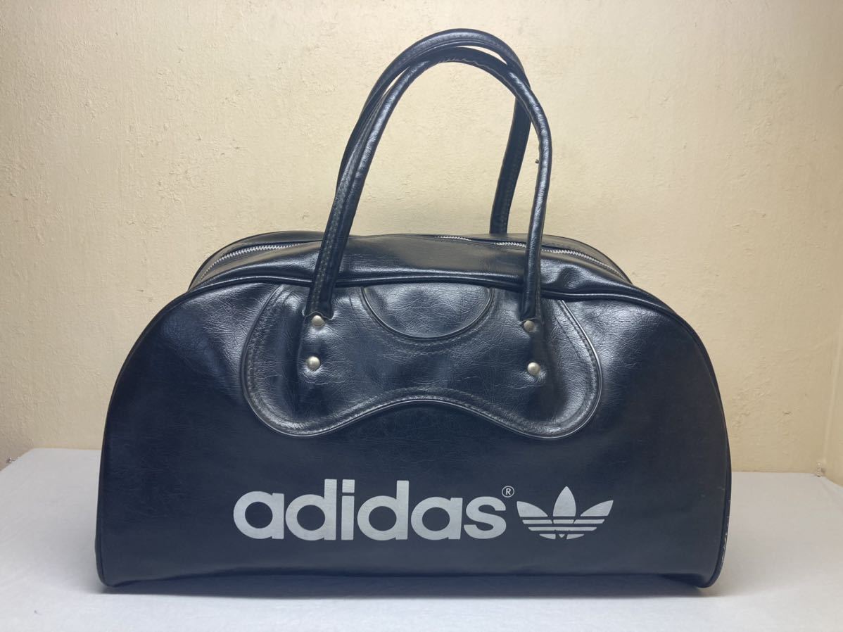 やや傷や汚れあり】adidas 70年代 80年代頃 ボストンバッグ 検) 当時物