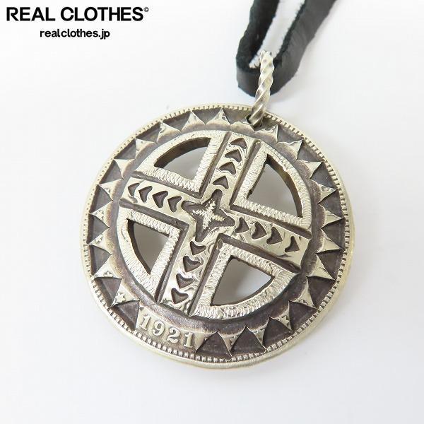 【目立った傷や汚れなし】Mvskoke/クリーク族 Johnson/ケネス・ジョンソン作 スターリングシルバー スタンプワーク