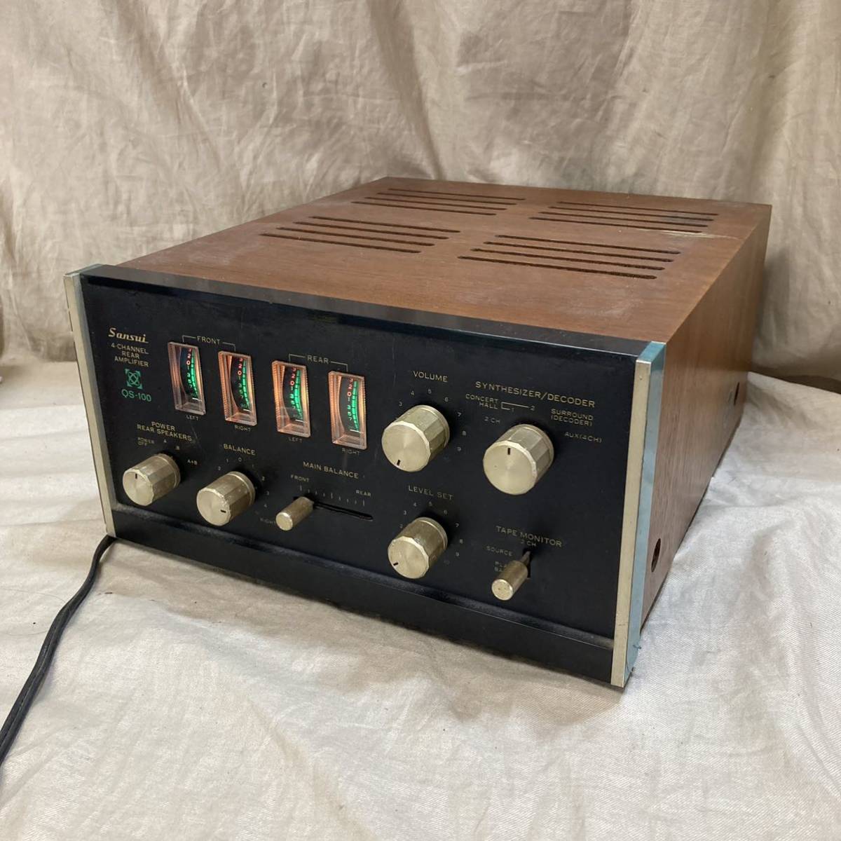 SANSUI QS-100 サンスイ 音出し確認できました。 4チャンネル
