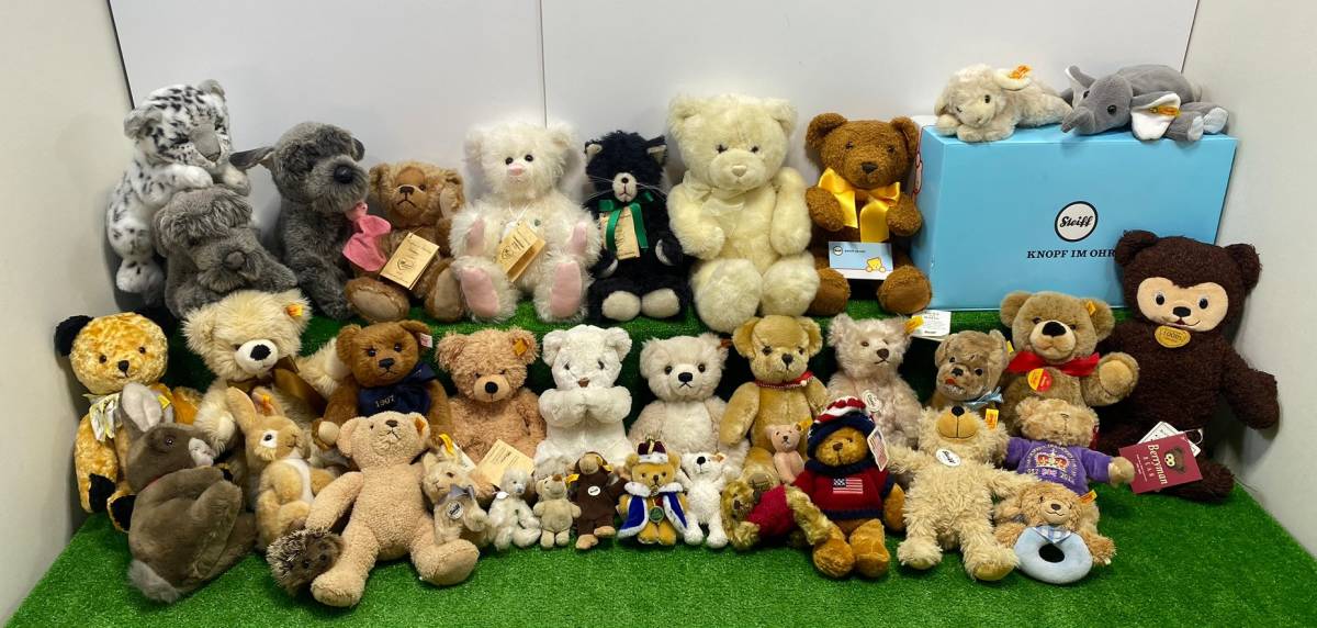 【やや傷や汚れあり】 27140 テディベア 動物 ブランド ぬいぐるみ タグ付多 シュタイフ KOSEN GUND Harrods