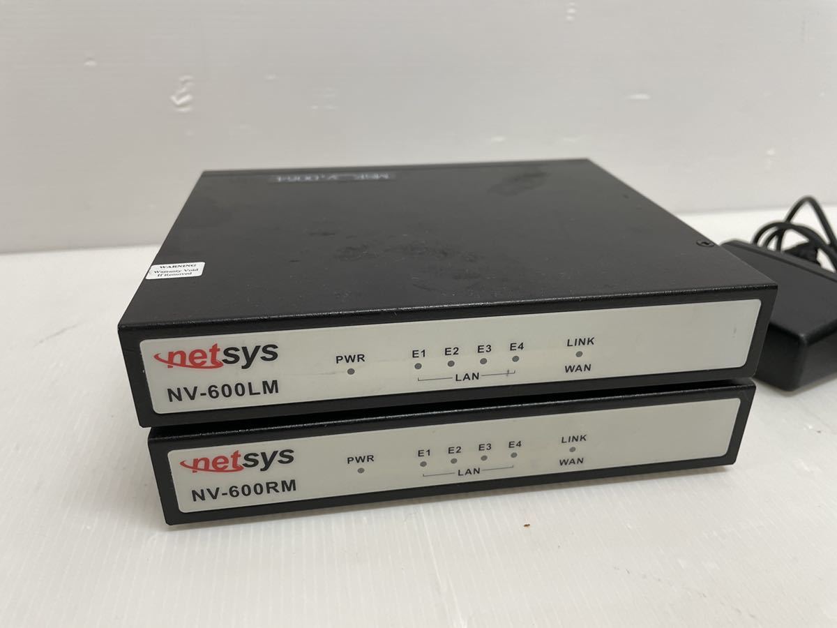 【やや傷や汚れあり】netsys 高速VDSL2モデム NV-600LM/RM 親子セット 構内LAN構築・保守部品 の落札情報詳細 ...