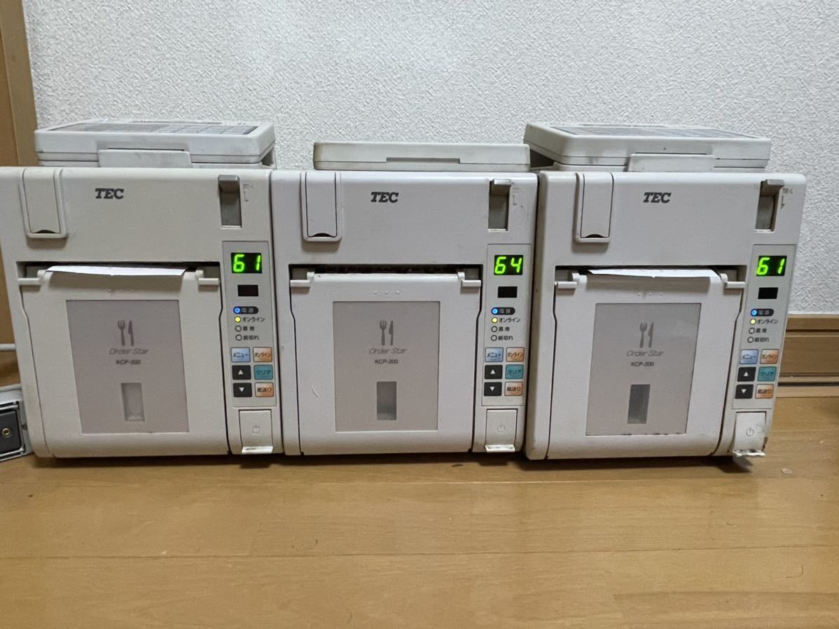 （最終値引）東芝テック　キッチンプリンターKCP-200 ２台 即決！2台セット 東芝TEC キッチンプリンター KCP-200 印字OK