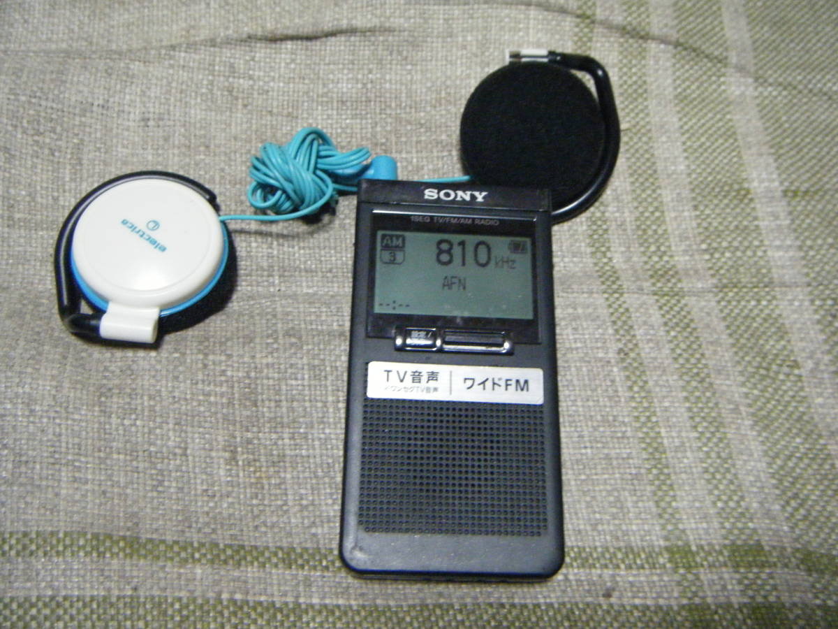 ソニー ポケットラジオ XDR-64TV : ポケッタブルサイズ ワイドFM対応/FM/AM/ワンセグTV音声対応 ブラック XDR-64TV B 中古 ソニー ポケットラジオ XDR-64TV ポケッタブルサイズ ワイドFM