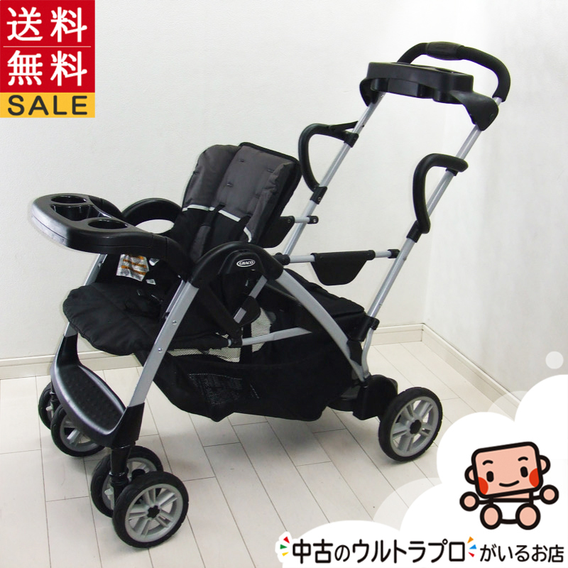 Graco (グレコ) 二人乗りベビーカー ルームフォーツー (Room for 2) BK