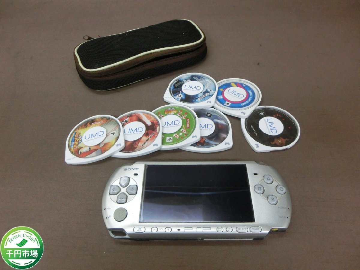 SONY - PSP 本体　ジャンク　ソフト付き PSP本体 ジャンク品 SONY ソフト付 計7本
