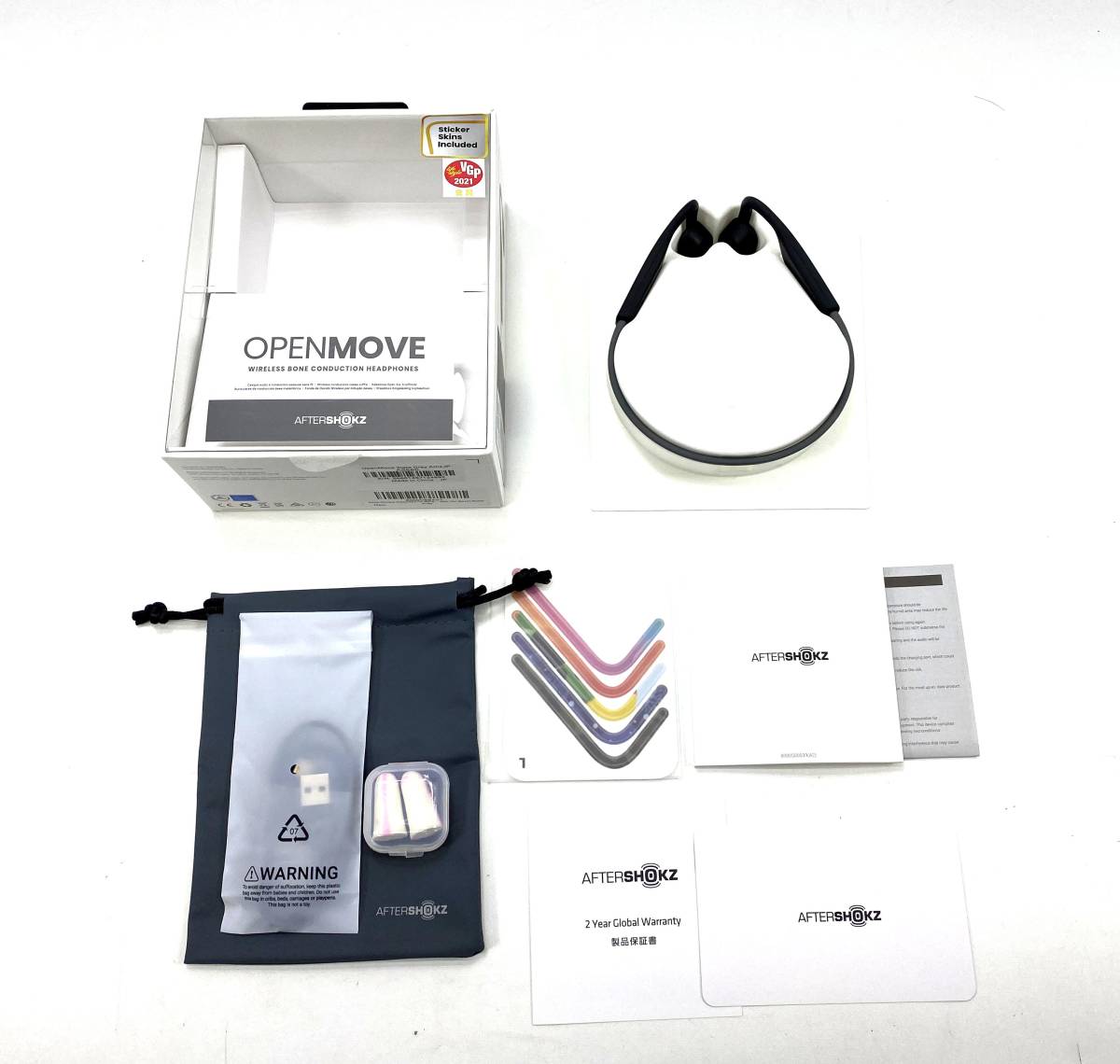 Aftershokz 骨伝導ワイヤレスヘッドフォンBLUEZ2 RS5E001R