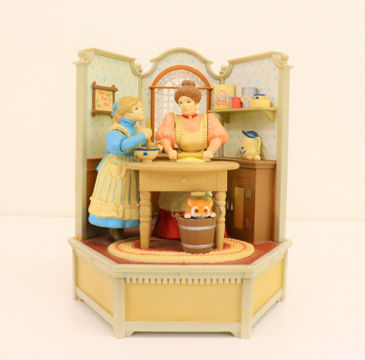 【やや傷や汚れあり】ENESCO/エネスコ オルゴール/からくりオルゴール Cooking Lessons/クッキングレッスン 置物/オブジェ