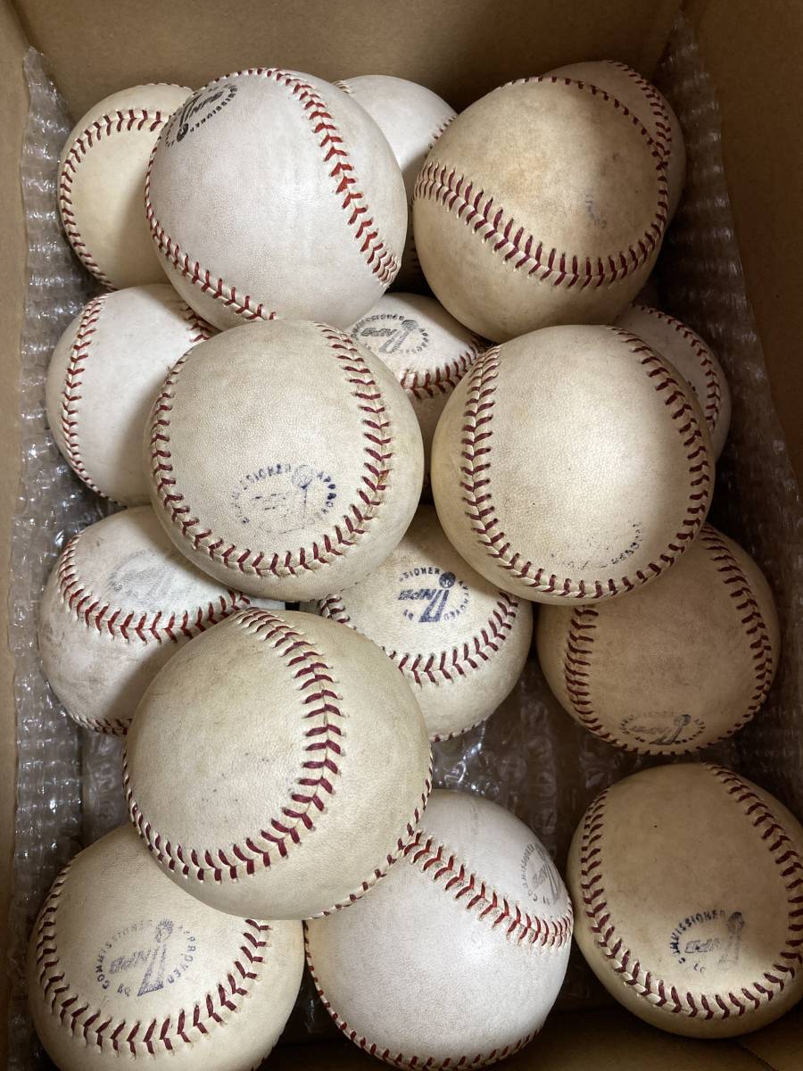 NPB公式球　2球 NPB 日本プロ野球 公式球 試合球 実使用 2個セット 旧モデル