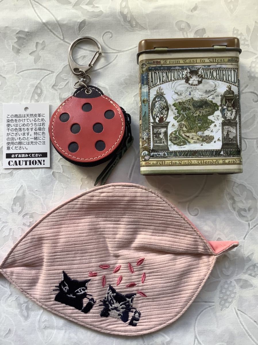 目立った傷や汚れなし】ダヤンわちふぃーるど 計3点 小銭入れ コイン  