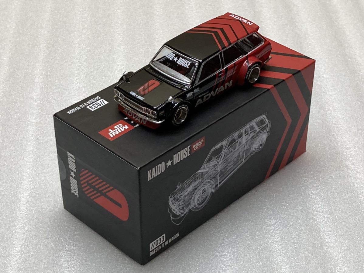 MiniGT 1/64 街道 ハウス ダットサン ブルーバード 510 ワゴン